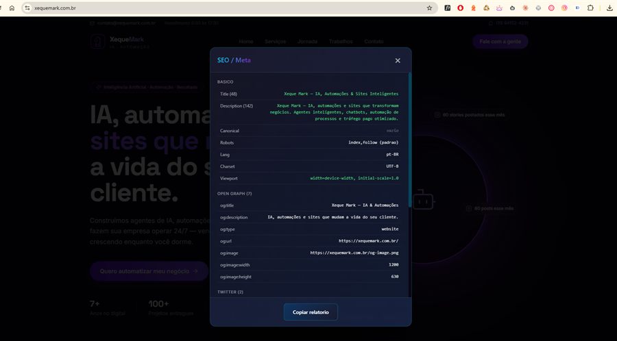 Inspetor de SEO